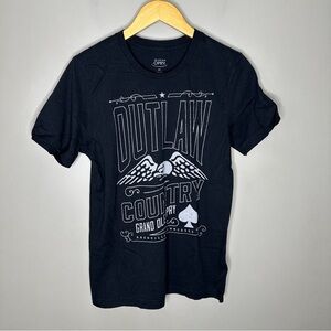 Grand Ole Opry Outlaw Country Black Graphic T-Shirt